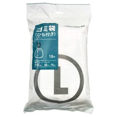 SHIMOYAMA HDPE自動收口垃圾袋 L號 65 x 75cm 15個, 45L, 1組