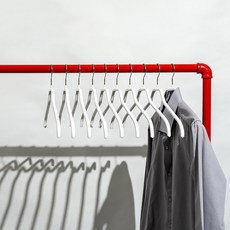 MAWA 防滑衣架 Silhouette 45F, 白色, 10個