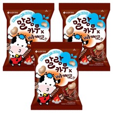 롯데웰푸드 말랑카우 빠삐코맛, 158g, 3개