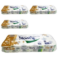 blondy 雙層捲筒衛生紙 70m, 10捲, 4袋
