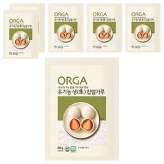 올가홀푸드 유기농 생 찹쌀가루, 350g, 6개