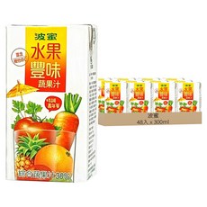 波蜜 水果豐味 蔬果汁, 300ml, 48入