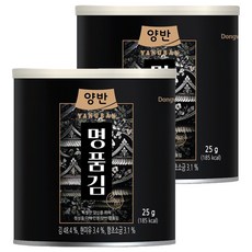 양반 명품김 캔 48p, 25g, 2개