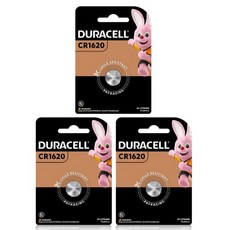 듀라셀 리튬 코인 건전지 CR1620, 1개입, 3개