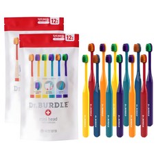 DRBURDLE Yuhan Corporation 迷你頭牙刷 6 種 x 2p 套裝, 12入, 2個