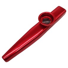 kazoo 鴨子笛 經典金屬卡祖笛 紙筒包裝, 紅色, 1支