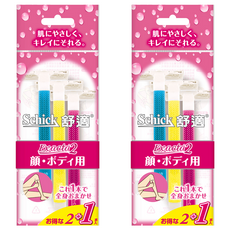 舒適牌 Schick Exacta 2 臉部/身體用 除毛刀, 3入, 2組