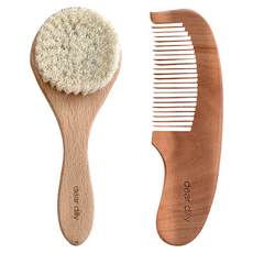 dear dilly Baby Brush 嬰兒刷套組 髮刷 + 髮梳, 1組