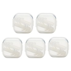 라운드픽 실리콘 수영 수면 소음방지 귀마개 10p, 투명, 1세트