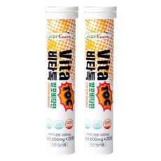 everteen Vita Toc維他命C發泡錠 橘子口味 20錠入, 72g, 2瓶