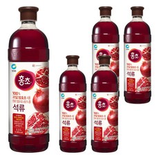 홍초 음용식초 석류, 1.5L, 5개