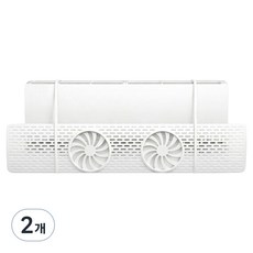 多功能壁掛式冷氣擋風板 白色, 2個, 單一商品
