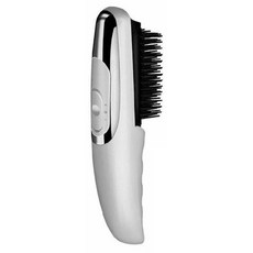 Nika 電動舒壓按摩梳, 紅光震動髮梳 改善毛躁 輕便好攜帶, 1個, 白色, HA1132