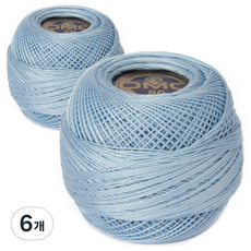 DMC 19號線 80編織刺繡蕾絲線, 號碼 3325, 6個