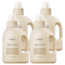 Bebesup 家用嬰兒衣物柔軟精 棉花奶油香 正裝, 4個, 1L