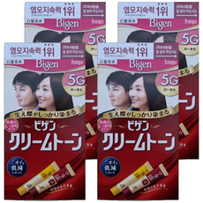 Bigen 美源 Cream Tone染髮劑, 5G 深栗子色, 4盒
