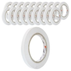 EMPIRE 工業用雙面膠帶 10mm x 30m, 白色半透明, 20入