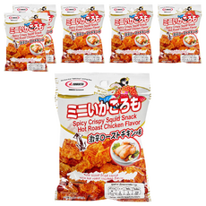 마루에스 스파이시 크리스피 오징어스낵 핫로스트치킨향, 18g, 6개