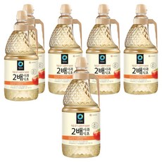 청정원 2배 사과식초, 1.8L, 6개