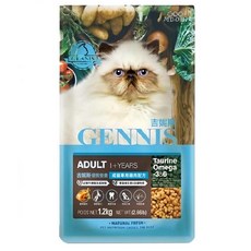 GENNIS 吉妮斯 特級成貓配方 貓飼料, 雞肉, 1.2kg, 1袋