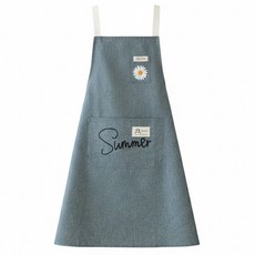 卡爾彩色防水圍裙 藍色 1入, 1個