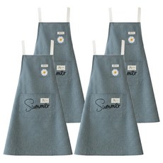 卡爾彩色防水圍裙 藍色 1入, 4個