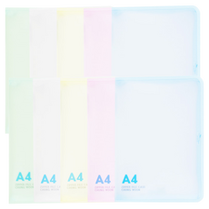 ECO Chungwoon PP 新彩色拉鍊文件夾 A4, 隨機出貨, 10個