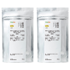 VitalBulk 維他命 A&D, 100顆, 2包