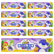 KODOMO 兒童牙膏, 葡萄口味, 含氟化物+木糖醇, 45g, 9條