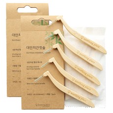 Soothing Place 竹子 一字型大安牙間刷 0.6mm*10cm, 2個, 5入