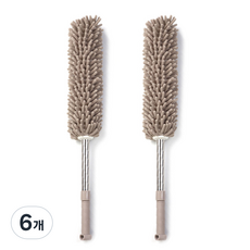 블럭마트 심플 먼지털이개, 베이지, 6개