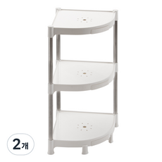 Dadaliving Home Industry角落置物架 3層, 單色, 2個