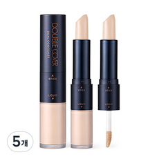 TONYMOLY Double Cover雙頭遮瑕膏 8g, 01 Light Beige, 5入