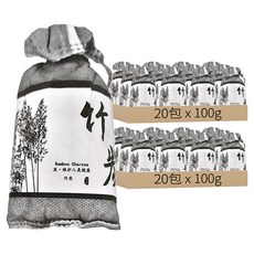 除臭除溼竹炭包, 40包, 100g