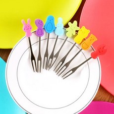 Nineware Friends甜點叉 8件組, 混色, 1組