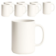리빙메이트 트라이탄컵 손잡이형 410ml, 아이보리, 8개