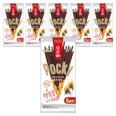 glico 格力高 Pocky 百奇 極細餅乾棒 巧克力口味, 141g, 6盒