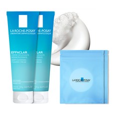 라로슈포제 에빠끌라 딥 클렌징 포밍 크림 + 화장솜 30p 세트, 125ml, 2개