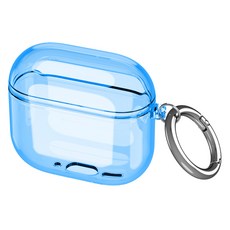 다퍼남 클리어 케이스 고급 오링, Airpods 4, 블루, 1개