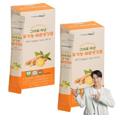 트리밀데이즈 그대로 짜낸 유기농 레몬생강즙 15p, 225g, 2개