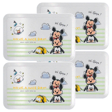 收納王妃 TSUM 濕紙巾盒, 綠線米奇家族, 4個