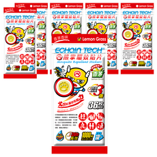 ECHain TeCH 熊掌驅蚊貼片 香茅香味 全新配方, 6包