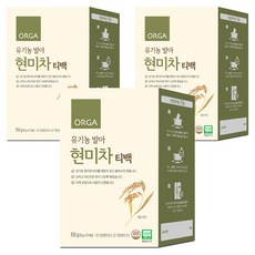 올가홀푸드 유기농 발아 현미차 티백, 10g, 15개입, 3개
