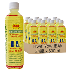 Hwei Yow 惠幼 成人電TD3飲品, 500ml, 24瓶