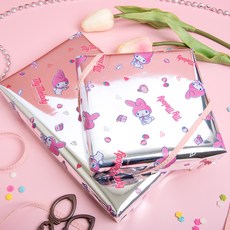 Good given 三麗鷗 美樂蒂 金屬捲筒包裝紙 大, 銀色, 1個