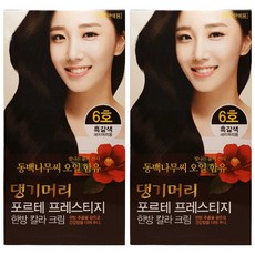 DAENG GI MEO RI 韓方草本萃取染髮劑, 2個, 6號深棕色