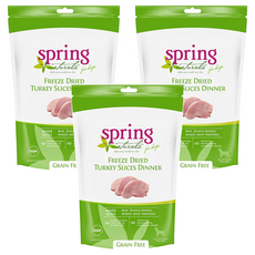 spring 曙光 全齡犬 無穀凍乾生食餐，火雞肉餅，無麩質, 71g, 3包