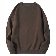 落肩情侶大學T 均碼 肩寬60cm, 深咖