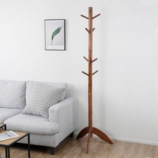 HOME&HOUSE 基本款木架衣架, 棕色的