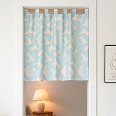Usby 天空鳥 窗戶門簾 遮蔽簾, 淺藍色
